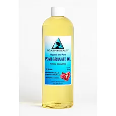Aceite de semilla de granada refinado orgánico prensado en frío natural fresco 100% puro 64 oz