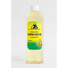 Aceite de semilla de calabaza portador orgánico refinado prensado en frío 100% puro 24 oz