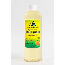 Aceite de semilla de calabaza portador orgánico refinado prensado en frío 100% puro 64 oz