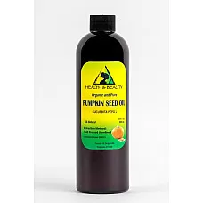 Aceite de semilla de calabaza portador orgánico sin refinar prensado en frío virgen puro puro 24 oz