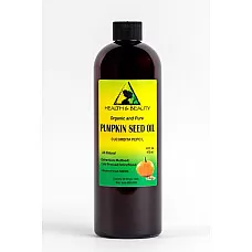 Aceite de semilla de calabaza portador orgánico sin refinar prensado en frío virgen crudo puro 32 oz