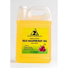 Aceite de semilla de frambuesa roja portador orgánico refinado prensado en frío 100% puro 7 lb