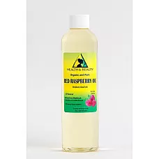 Aceite de semilla de frambuesa roja portador orgánico refinado prensado en frío 100% puro 8 oz