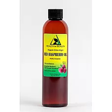 Aceite de semilla de frambuesa roja sin refinar orgánico extra virgen prensado en frío puro 8 oz