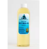 Aceite de salvado de arroz portador orgánico sin refinar virgen prensado en frío puro puro 24 oz