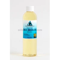 Rice bran oil unrefined organic carrier cold pressed raw pure 4 oz