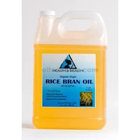Rice bran oil unrefined organic carrier cold pressed raw pure 7 lb