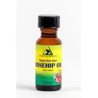 Rosehip seed oil unrefined organic virgin cold pressed pure glass bottle 0.5 oz