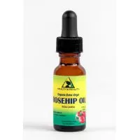 Rosehip seed oil unrefined organic virgin cold pressed pure glass dropper 0.5 oz