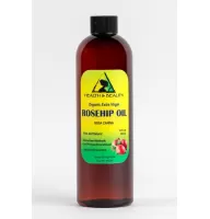 Aceite de semilla de rosa mosqueta sin refinar orgánico extra virgen prensado en frío premium puro 24 oz