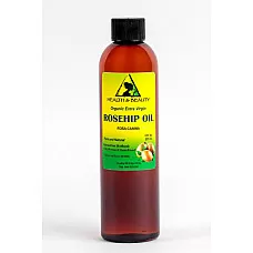 Aceite de semilla de rosa mosqueta sin refinar orgánico extra virgen prensado en frío premium puro 8 oz