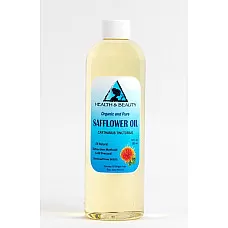 Safflower oil organic carrier high oleic cold pressed premium 100% pure 36 oz