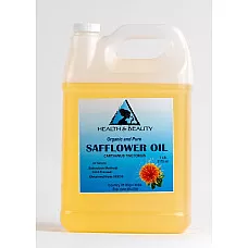 Safflower oil organic carrier high oleic cold pressed premium 100% pure 7 lb