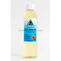 Aceite de cártamo portador orgánico de alto oleico prensado en frío premium 100% puro 8 oz