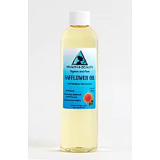 Safflower oil organic carrier high oleic cold pressed premium 100% pure 8 oz