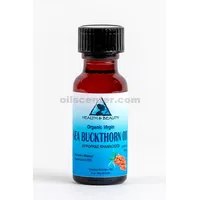 Sea buckthorn oil unrefined organic virgin co2 extracted pure glass bottle 0.5 oz