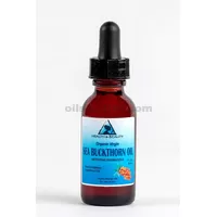 Aceite de espino cerval de mar virgen orgánico sin refinar CO2 extraído gotero de vidrio puro 1 oz