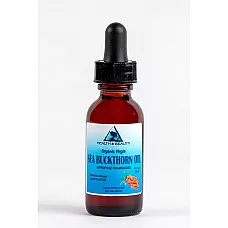 Sea buckthorn oil unrefined organic virgin co2 extracted pure glass dropper 1 oz