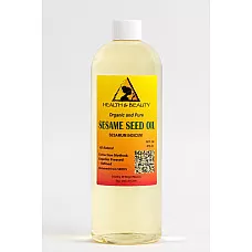 Sesame oil refined organic carrier expeller pressed 100% pure 16 oz