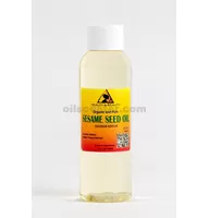 Expeller portador orgánico refinado de aceite de sésamo prensado 100% puro 2 oz