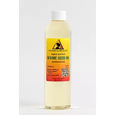 Sesame oil refined organic carrier expeller pressed 100% pure 8 oz