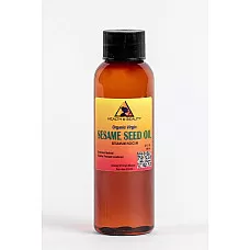Expeller de soporte orgánico sin refinar de aceite de sésamo prensado virgen crudo puro 2 oz