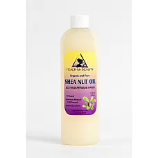 Aceite de nuez de karité portador de aceite de karite africano orgánico prensado en frío 100% puro 36 oz