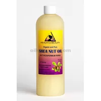 Aceite de nuez de karité portador de aceite de karite africano orgánico prensado en frío 100% puro 32 oz