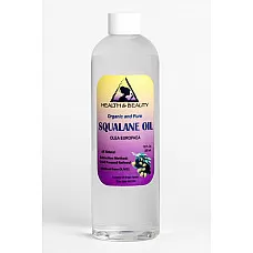 Squalane oil organic olive-derived anti-aging moisturizer cold press pure 12 oz