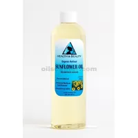 Aceite de girasol portador orgánico refinado prensado en frío puro 36 oz