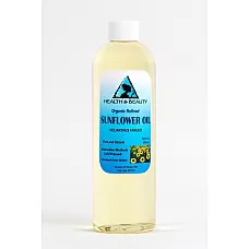 Sunflower oil refined organic carrier cold pressed pure 36 oz
