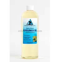 Sunflower oil refined organic carrier cold pressed pure 64 oz