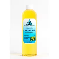 Huile de tournesol non raffiné froid véhicule organique pur brut vierge pressée 36 oz