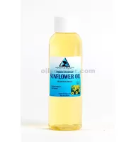 Sunflower oil unrefined organic carrier cold pressed virgin raw pure 2 oz
