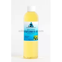 Sunflower oil unrefined organic carrier cold pressed virgin raw pure 4 oz