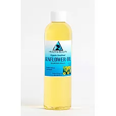 Sunflower oil unrefined organic carrier cold pressed virgin raw pure 4 oz