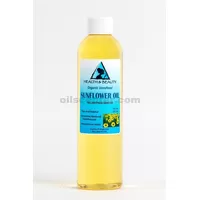 Aceite de girasol sin refinar transportador orgánico virgen prensado en frío puro crudo 8 oz