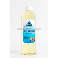Sweet almond oil refined organic carrier cold pressed 100% pure 24 oz