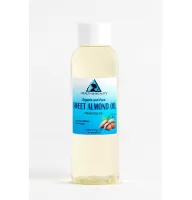 Sweet almond oil refined organic carrier cold pressed 100% pure 2 oz