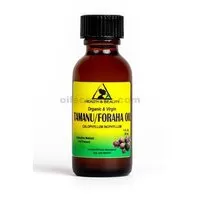 Tamanu / aceite de foraha orgánico sin refinar prensado en frío puro 1 oz en botella de vidrio