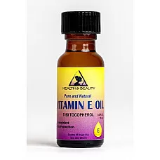 Tocopherol t-50 aceite de vitamina e anti envejecimiento natural puro 0.5 oz en botella de vidrio