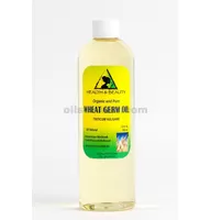 Aceite de germen de trigo portador orgánico refinado prensado en frío premium 100% puro 12 oz