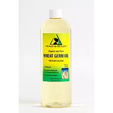 Aceite de germen de trigo portador orgánico refinado prensado en frío premium 100% puro 32 oz