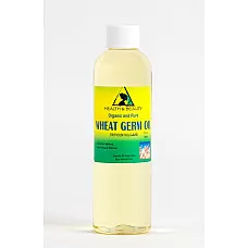 Aceite de germen de trigo portador orgánico refinado prensado en frío premium 100% puro 4 oz
