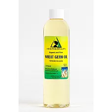 Aceite de germen de trigo portador orgánico refinado prensado en frío premium 100% puro 8 oz