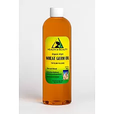 Aceite de germen de trigo portador orgánico sin refinar virgen prensado en frío puro puro 36 oz