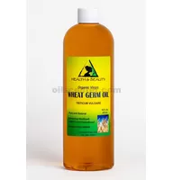 Aceite de germen de trigo portador orgánico sin refinar virgen prensado en frío puro puro 32 oz