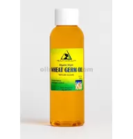 Aceite de germen de trigo portador orgánico sin refinar prensado en frío virgen crudo puro 2 oz