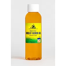 Aceite de germen de trigo portador orgánico sin refinar prensado en frío virgen crudo puro 2 oz