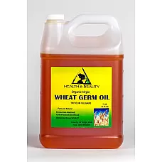 Aceite de germen de trigo portador orgánico sin refinar prensado en frío virgen puro puro 7 lb